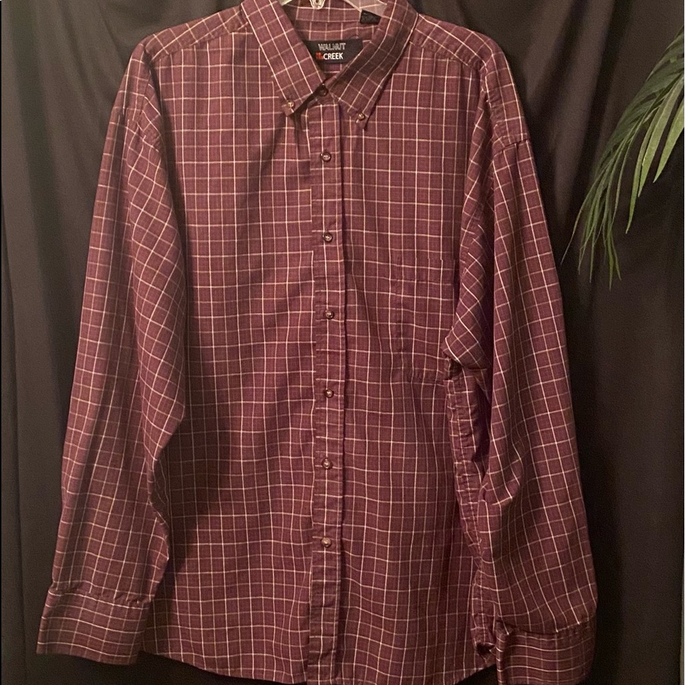 🖤Walnut Creek Men’s Long Sleeve Collared Button Down Shirt Like New Size XXL
